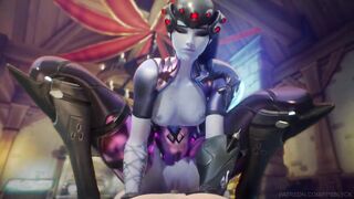 Overwatch - Widowmaker Riding Dick Cowgirl Position (Sound) - 4 image