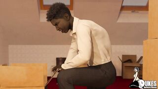 Blackmailing my step moms friend for that big black ass - 3 image