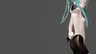 R18 colored MMD - Type Lo Playboy Undress Blue Hair Color Edit Smixix - 10 image
