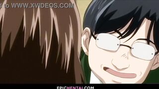 Horny & pervy hentai girl finally gets what she wants