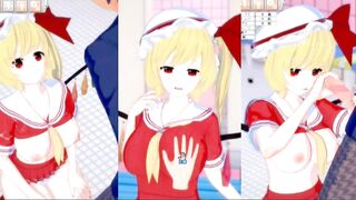 [Eroge Koikatsu! ] Touhou Flandre Scarlet and boobs rubbed H! 3DCG Big Breasts Anime Video (Touhou Project) [Hentai Game] - 10 image