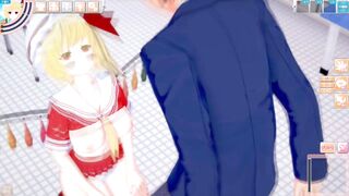 [Eroge Koikatsu! ] Touhou Flandre Scarlet and boobs rubbed H! 3DCG Big Breasts Anime Video (Touhou Project) [Hentai Game] - 5 image