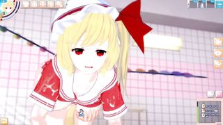 [Eroge Koikatsu! ] Touhou Flandre Scarlet and boobs rubbed H! 3DCG Big Breasts Anime Video (Touhou Project) [Hentai Game] - 8 image