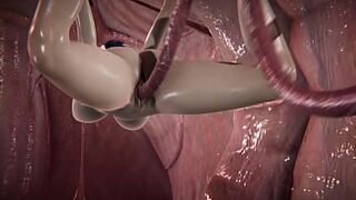 Lady bug is penetrated by slimy tentacles [Full Video] 8m