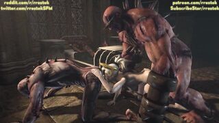 Compilation of 3D rough Monster fucking Animations - 10 image