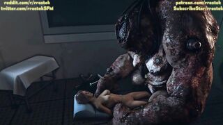 Compilation of 3D rough Monster fucking Animations - 2 image