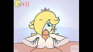 Super Smash Girls Titfuck - Princess Rosalina by PeachyPop34 - 1 image