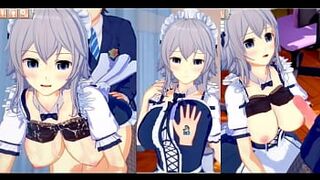 [Eroge Koikatsu! ] Touhou 16 nights Sakuya rubs breasts H! 3DCG Big Breasts Anime Video (Touhou Project) [Hentai Game] - 1 image
