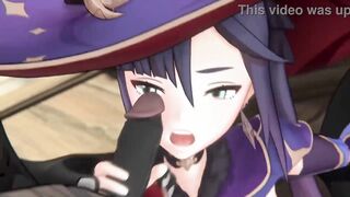 GENSHIN IMPACT Mona - dp Double Penetration Teen Creampie Anal HENTAI ANIME CARTOON - 4 image