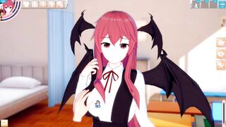 [Eroge Koikatsu! ] H to rub the boobs to the Touhou little devil! 3DCG Big Breasts Anime Video (Touhou Project) [Hentai Game] - 2 image