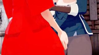 Violet Evergarden x Cattleya Baudelaire - Lesbian Scissoring - 2 image