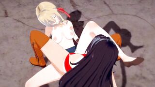 Violet Evergarden x Cattleya Baudelaire - Lesbian Scissoring - 9 image