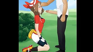 Pokemon - May // Hakura : Super Deepthroat - 1 image