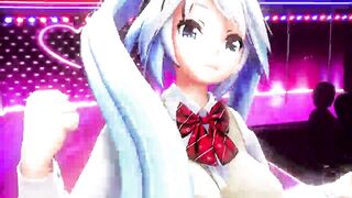 Miku and Luka satisfy their fans with a sex show - By [galo MMD] - 3 image