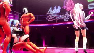 Miku and Luka satisfy their fans with a sex show - By [galo MMD] - 5 image