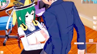 [Eroge Koikatsu! ] Touhou Shikieihime Yamazanadu rubs her boobs H! 3DCG Big Breasts Anime Video (Touhou Project) [Hentai Game Eiki Shiki Yamaza etc.] - 4 image