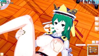 [Eroge Koikatsu! ] Touhou Shikieihime Yamazanadu rubs her boobs H! 3DCG Big Breasts Anime Video (Touhou Project) [Hentai Game Eiki Shiki Yamaza etc.] - 7 image