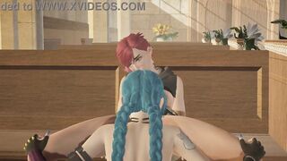 Arcane - Vi and Jinx Lesbian Sex [4K, 60FPS, 3D Hentai Game, Uncensored, Ultra Settings] - 7 image