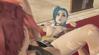 Arcane - Vi and Jinx Lesbian Sex [4K, 60FPS, 3D Hentai Game, Uncensored, Ultra Settings] - 9 image