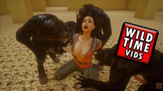 Backrooms Porn Level 0 Demons 3D - 1 image