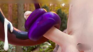 Try not to Cum NEEKO PUBLIC GANGBANG Group sex Threesome with BIG DICKS in Outdoor Japanese Creampie - 7 image