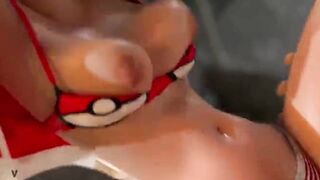 Pokemon VERA Fucked hard Creampie and Squirt by stepbrother during Training in Public - 6 image
