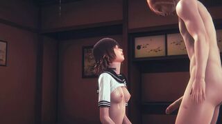 Hentai Uncensored 3D - Kaya sex in a tatami - 1 image