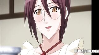 Boy Gets Lucky With 2 MILFs (Maid & School Nurse) - Animated - 2 image