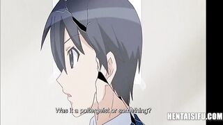 Boy Gets Lucky With 2 MILFs (Maid & School Nurse) - Animated - 8 image