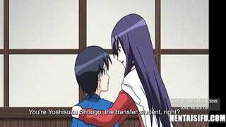 Boy Gets Lucky With 2 MILFs (Maid & School Nurse) - Animated - 9 image