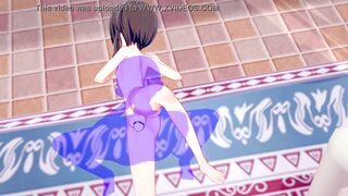 KonoSuba Hentai - Megumin Fucked with creampie - Japanese asian manga anime game porn - 6 image
