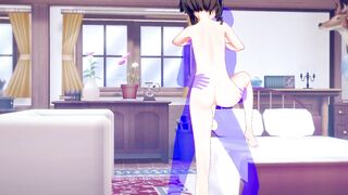 KonoSuba Hentai - Megumin Fucked with creampie - Japanese asian manga anime game porn - 7 image