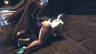 Din Djarin having fun with 2 Haydee Robots : Starwars The Mandalorian & Haydee Crossover parody - 9 image