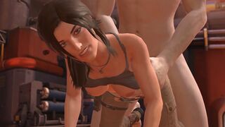 Lara Croft takes a giant cock in the ass : Tomb Raider Parody - 1 image