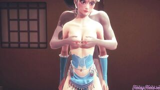 Frozen Hentai 3D - Elsa enjoys when her tits are touched and fucked - Anime Manga Japanese Porn Disney - 2 image
