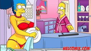 Taking the cop's cock - The Simptoons