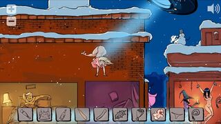 Christmas Eve in Metropolis [Xmas Hentai PornPlay] Santa got stuck while delivering dildo toys - 2 image