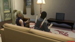 Ino Fucked in Sexual Back Workout Training by Her Husband Cuckold Naruto Hentai Netorare - 2 image