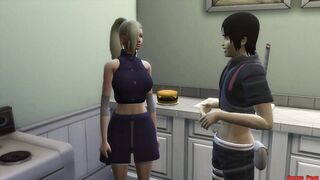 Ino Fucked in Sexual Back Workout Training by Her Husband Cuckold Naruto Hentai Netorare - 4 image