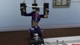 Ino Fucked in Sexual Back Workout Training by Her Husband Cuckold Naruto Hentai Netorare - 5 image