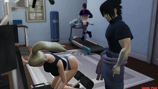 Ino Fucked in Sexual Back Workout Training by Her Husband Cuckold Naruto Hentai Netorare - 7 image
