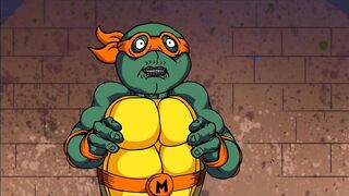 Turtles Ninja - Whoa Whoa Whoa, PIZZA! : April Gangbang