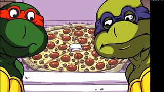 Turtles Ninja - Whoa Whoa Whoa, PIZZA! : April Gangbang - 3 image
