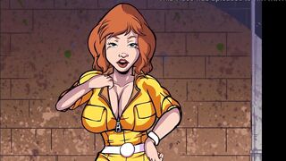 Turtles Ninja - Whoa Whoa Whoa, PIZZA! : April Gangbang - 4 image