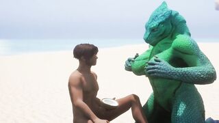 Alien Reptilian Shares Breast Milk With Human - 2 image