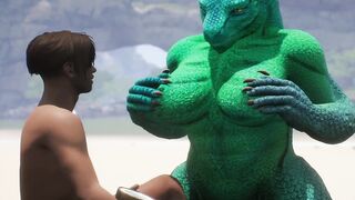 Alien Reptilian Shares Breast Milk With Human - 3 image
