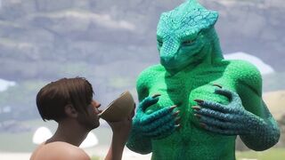 Alien Reptilian Shares Breast Milk With Human - 6 image