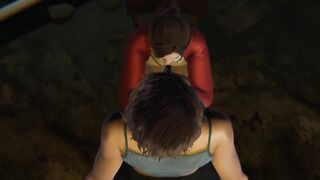 Futa Resident Evil - Claire Redfield gets creampied by Jill Valentine - 3D Porn - 2 image