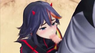 HENTAI GANGBANG Ryuko Matoi FUCKED HARD BY GROUP FRIENDS WITH TOYS CREAMPIE DOUBLE PENETRATION - 4 image