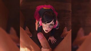 Overwatch - POV Blowjob Schoolgirl Dva Wants Your Cum (Sound) - 10 image